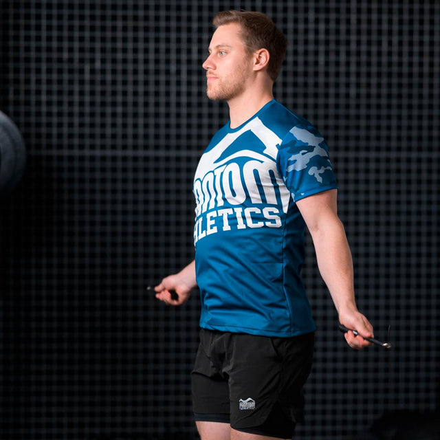Phantom Athletics EVO Warfare Training T-shirt – Navy Blue Camo