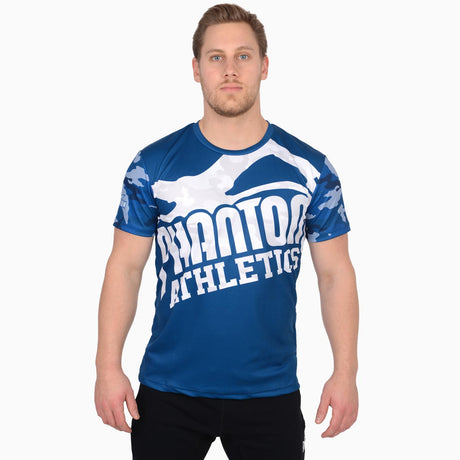 Phantom Athletics EVO Warfare Training T-shirt – Navy Blue Camo