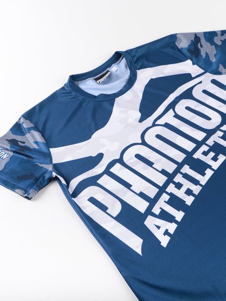 Phantom Athletics EVO Warfare Training T-shirt – Navy Blue Camo