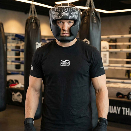 Phantom Athletics Head Guard Muay Thai – Black/Silver
