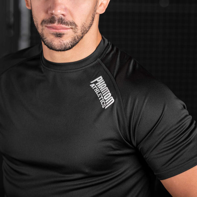T-Shirt Phantom Athletics Tactic Manches Courtes – Noir