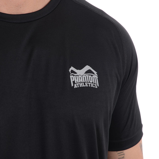 T-shirt da allenamento Phantom Athletics Tactic-V Maniche Corte - Nero
