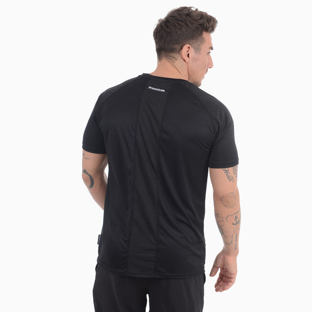T-shirt da allenamento Phantom Athletics Tactic-V Maniche Corte - Nero