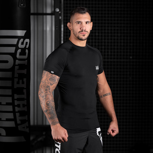 Phantom Athletics Rashguard Tactic Short Sleeve - Black