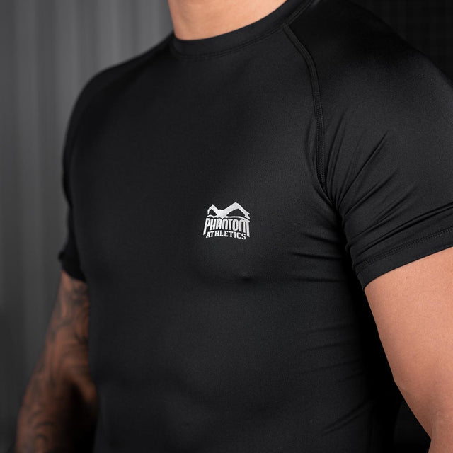 Phantom Athletics Rashguard Tactic Short Sleeve - Black