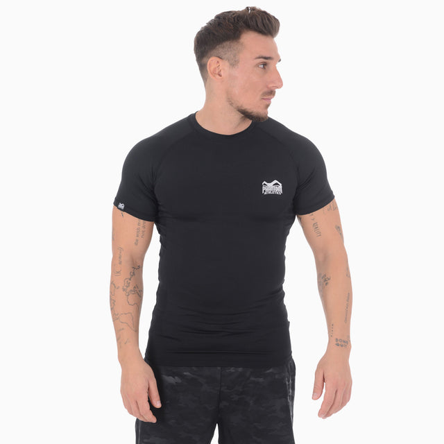 Phantom Athletics Rashguard Tactic Short Sleeve - Black
