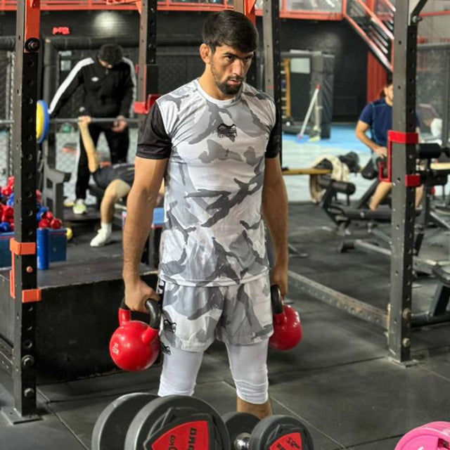 Pantaloncini a compressione Phantom Athletics APEX 3/4 - Bianco