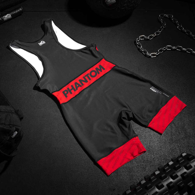 Phantom Athletics Worstelsinglet Raptor - Rot/Blau