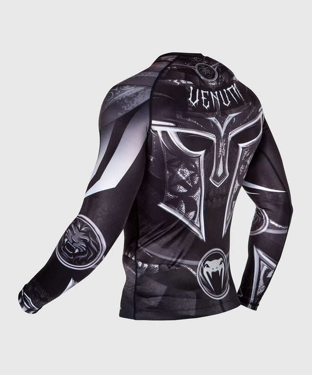 Venum Rashguard Gladiator 3.0 Långärmad – Svart/Grå/Vit