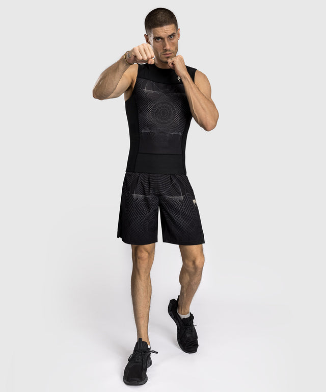 Rashguard Venum G-Fit Air sans manches – Noir/Sable
