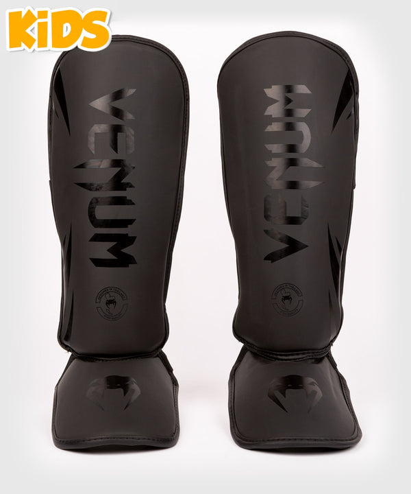 Tibiere Venum Challenger Kickboxing Copii – Negru