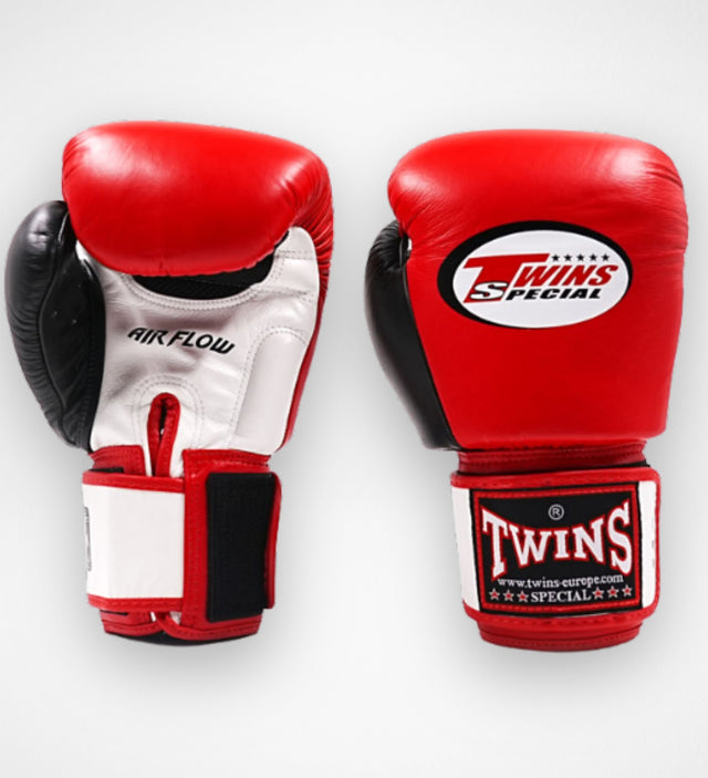 Guantoni da boxe Twins BGVL3 Air – Rosso/Nero/Bianco