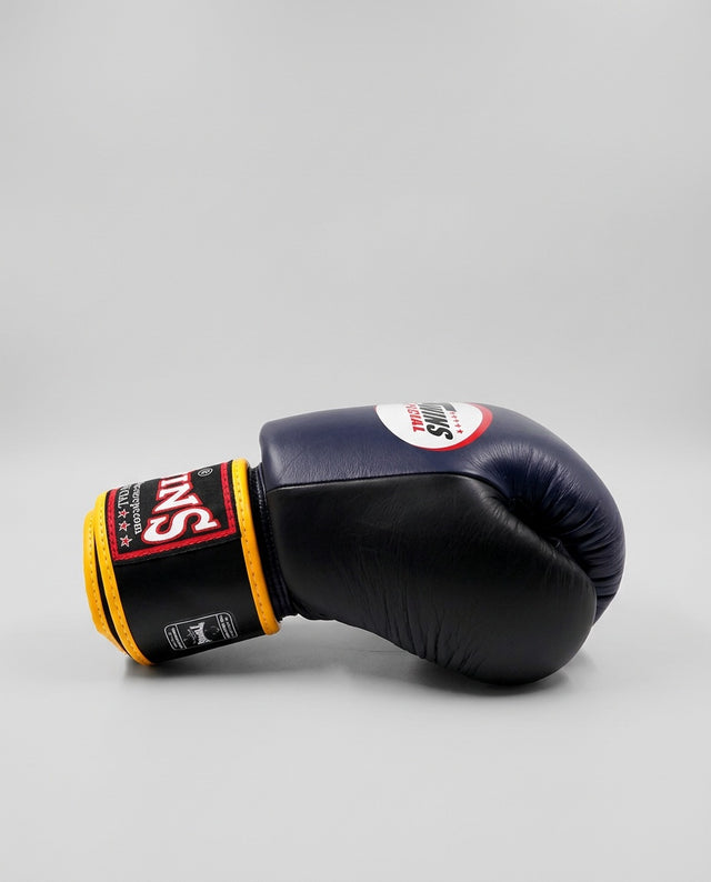 Luvas de boxe Twins BGVL3 – Azul-marinho/Preto/Amarelo
