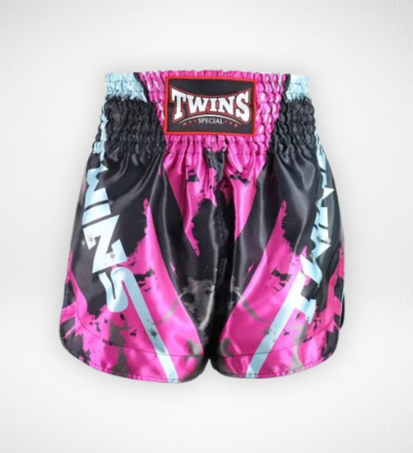 Pantalones de Muay Thai Twins TTBL Candy – Rosa/Negro