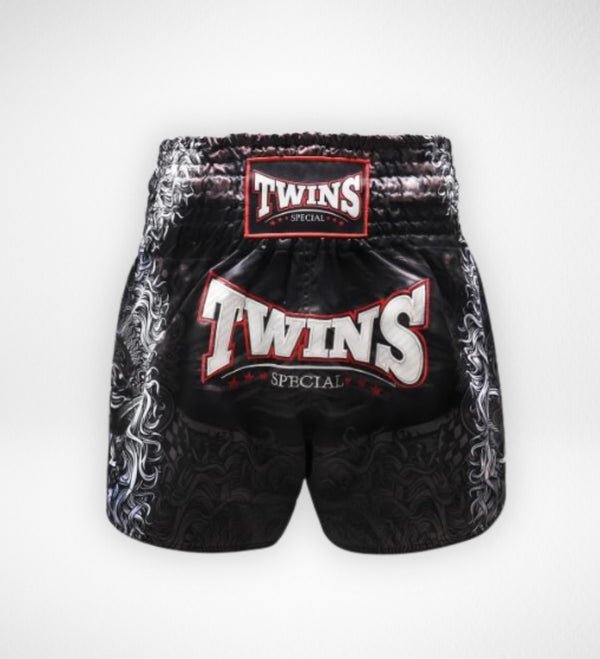 Pantalones de Muay Thai Twins TTBL Rangda – Negro/Gris