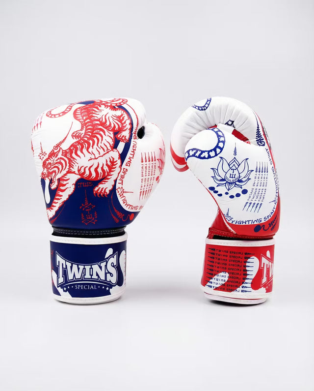 Twins Boxhandschuhe FBGVL4 Yant – Weiß/Blau/Rot
