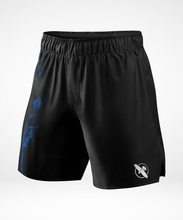 Hayabusa x UFC BJJ Grappling Shorts - Zwart/Blauw