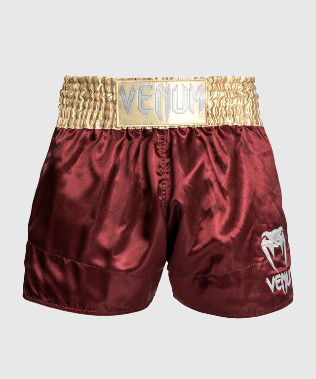Venum Kickboks Broekje Classic 2.0 - Bordeaux Rood/Goud/Wit