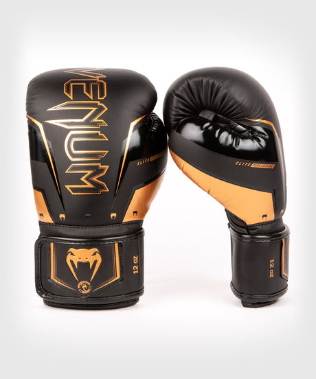 Guantes de boxeo Venum Elite Evo – Negro/Bronce