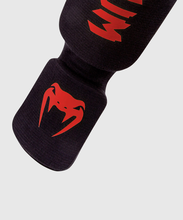 Venum Scheenbeschermers Kickboks Kontact - Zwart/Rood