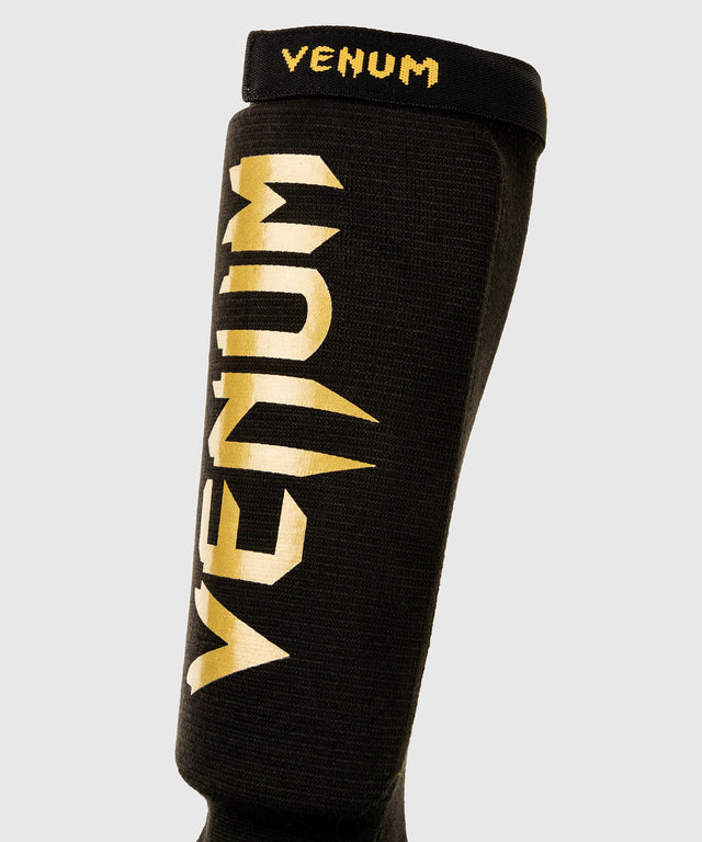 Venum Scheenbeschermers Kickboks Kontact - Zwart/Goud