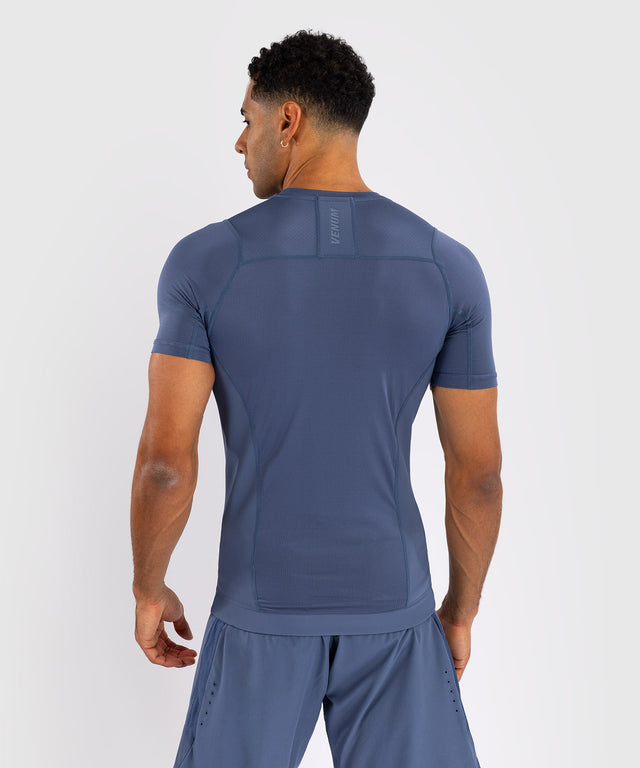 Venum Rashguard Korte Mouwen G-Fit Air - Foggy Blue