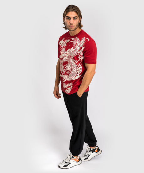 Camiseta Venum Dragon's Flight – Rojo/Crema