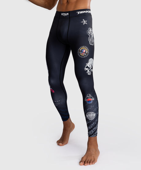 Venum x TEKKEN 8 Spats - Paul Phoenix - Preto/Azul