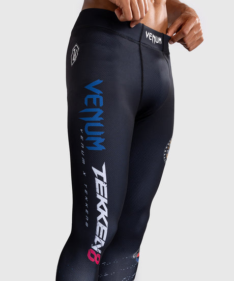 Venum x TEKKEN 8 Spats - Paul Phoenix - Preto/Azul