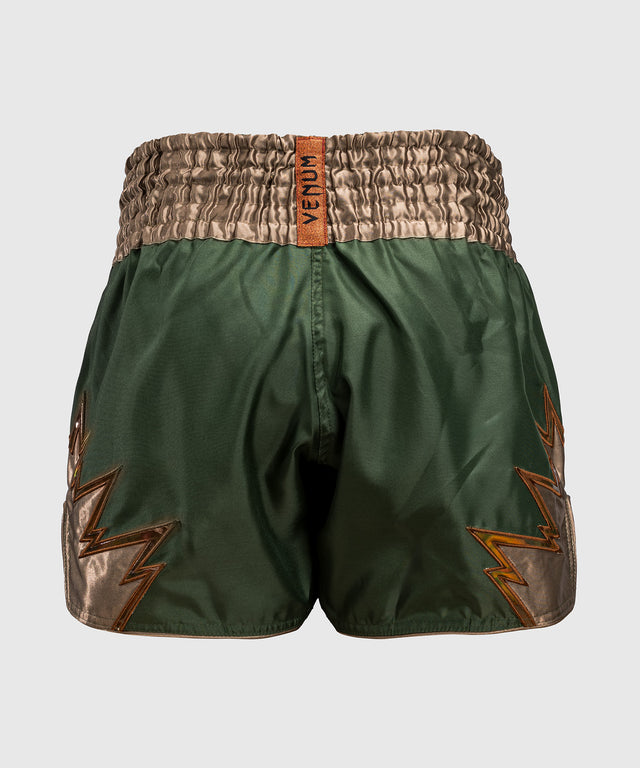 Pantaloncini da kickboxing Venum Inferno – Kaki/Bronzo