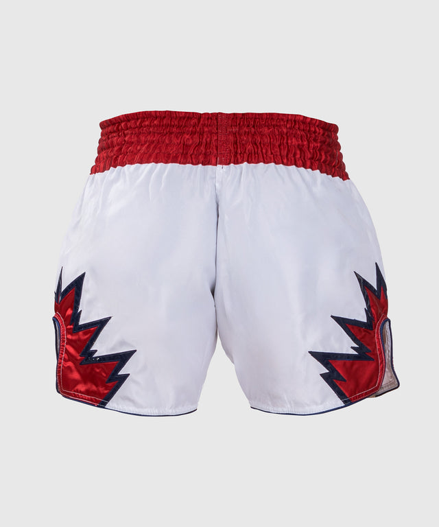 Shorts de kickboxing Venum Inferno – Blanc/Rouge
