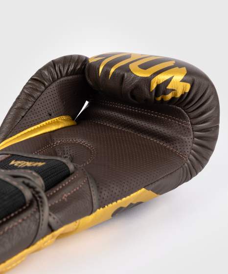 Venum Reverso Boxhandschuhe – Dunkelbraun/Gold