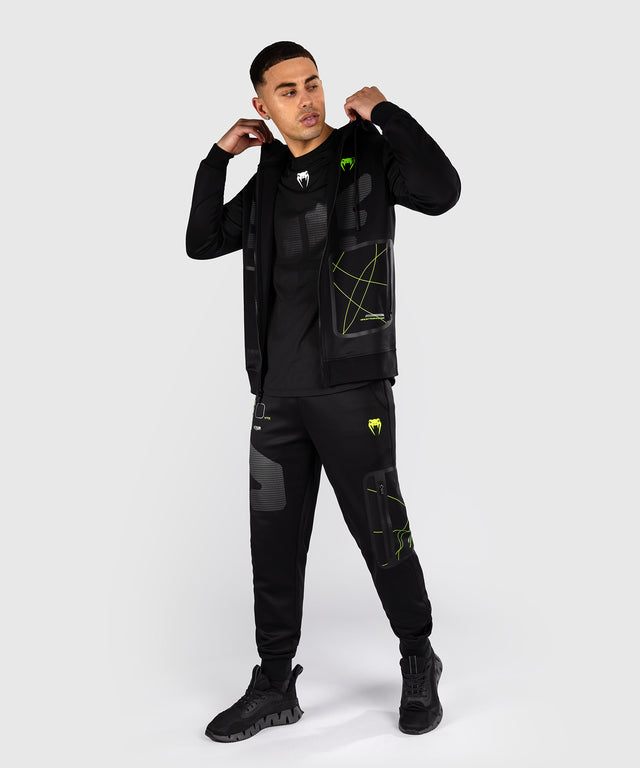 Venum Training Camp 4.0 Full-Zip Hoodie – Schwarz/Neon Grün