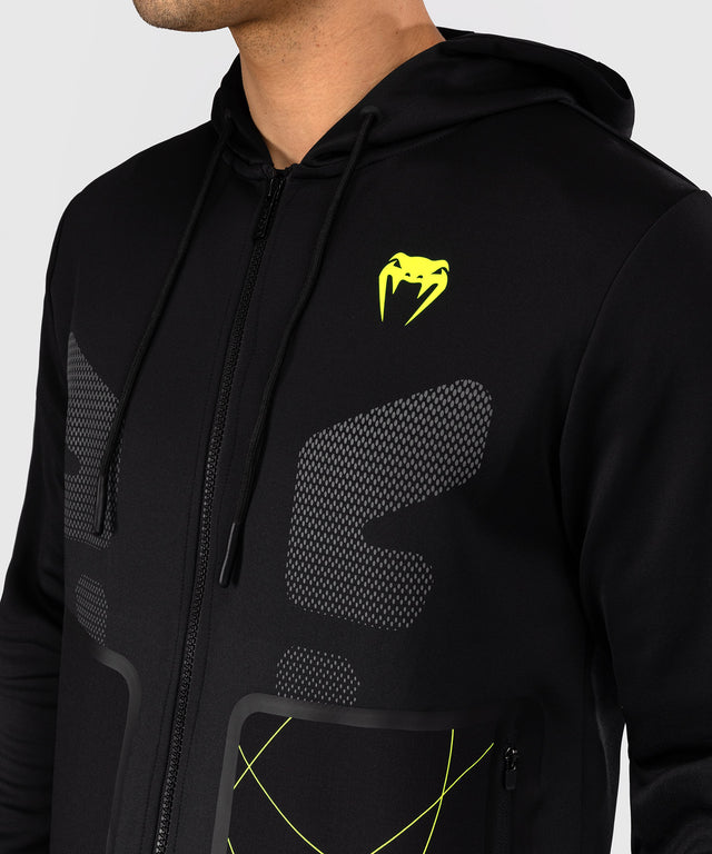 Venum Training Camp 4.0 Full-Zip Hoodie – Schwarz/Neon Grün