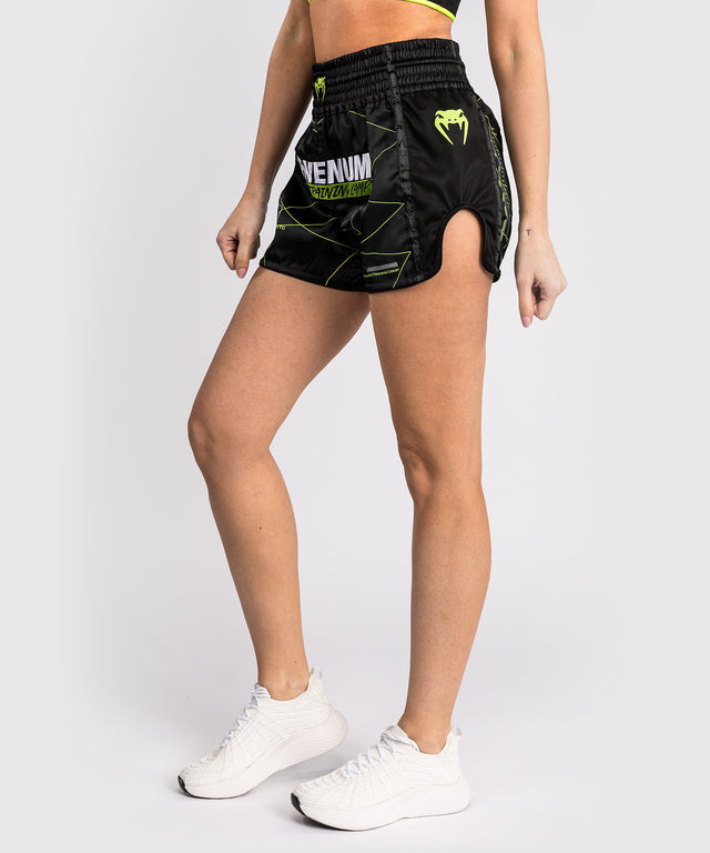 Shorts de Muay Thai Venum Training Camp 4.0 – Noir/Vert Néon