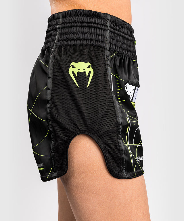 Shorts de Muay Thai Venum Training Camp 4.0 – Noir/Vert Néon