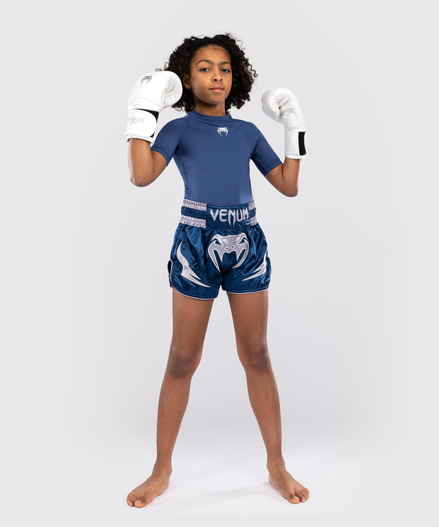 Pantaloncini Muay Thai Venum Inferno – Blu Bambini