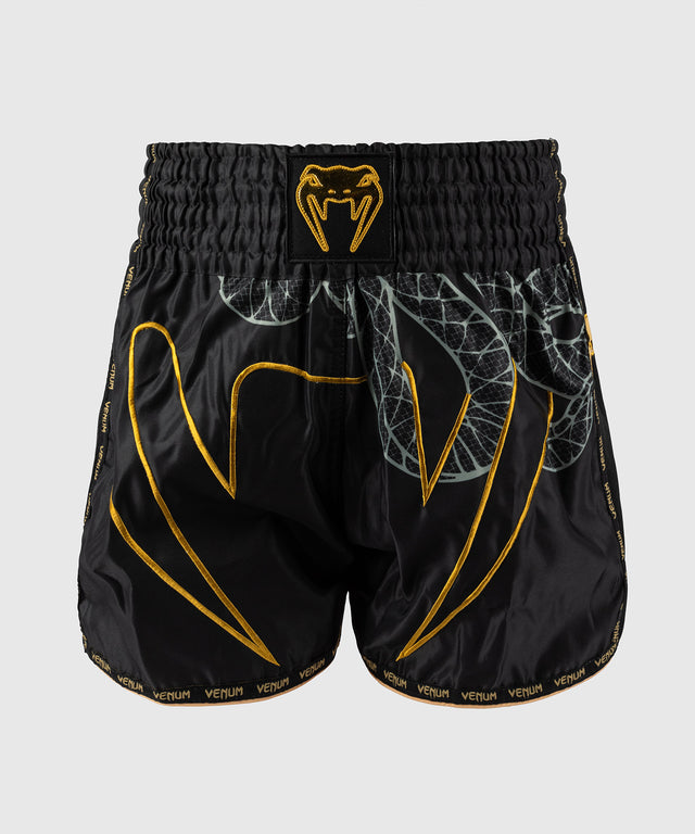 Pantalones de Muay Thai Venum Serpenti – Negro