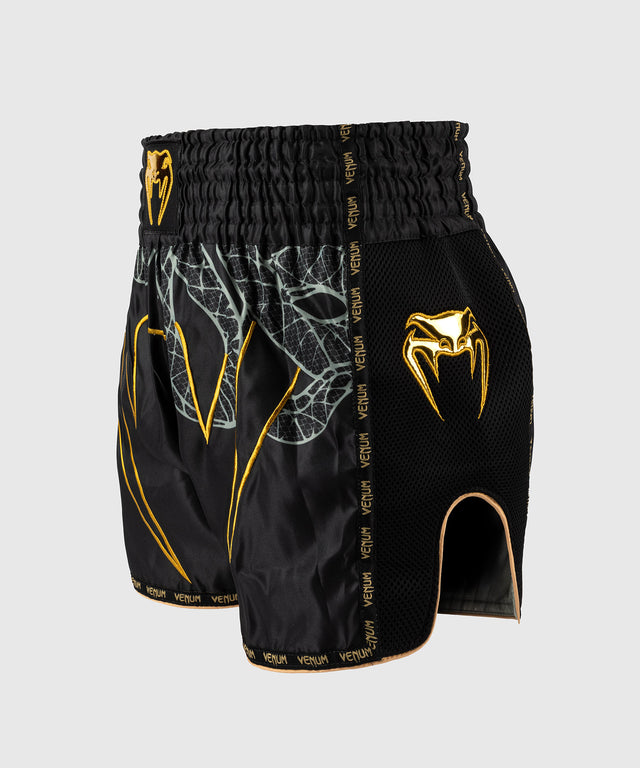 Pantalones de Muay Thai Venum Serpenti – Negro