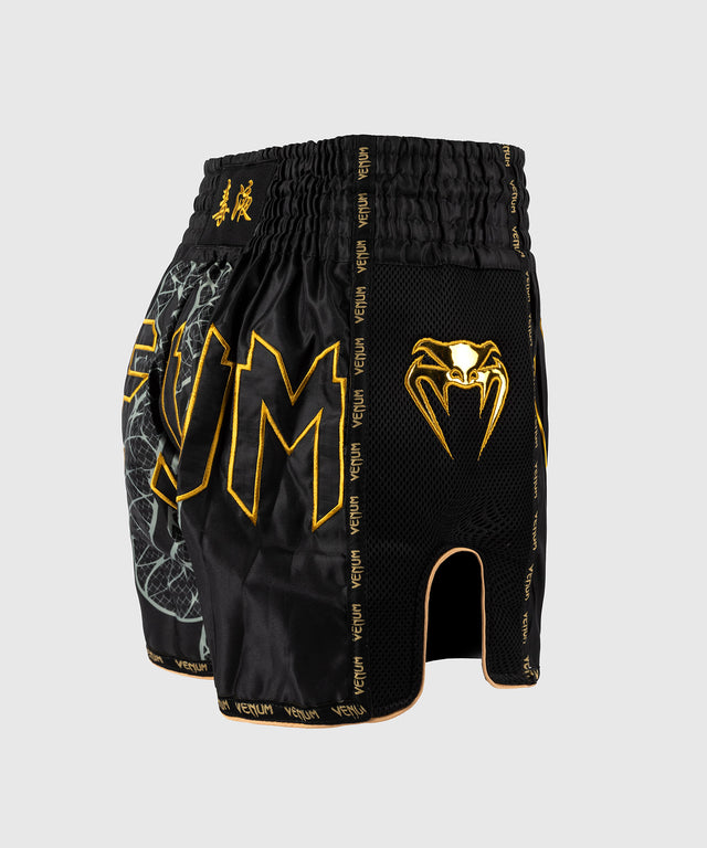 Pantalones de Muay Thai Venum Serpenti – Negro