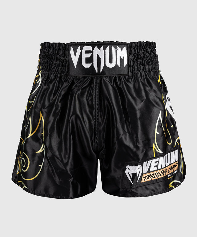 Venum Muay Thai shorts VTC Flames - Sort/Guld