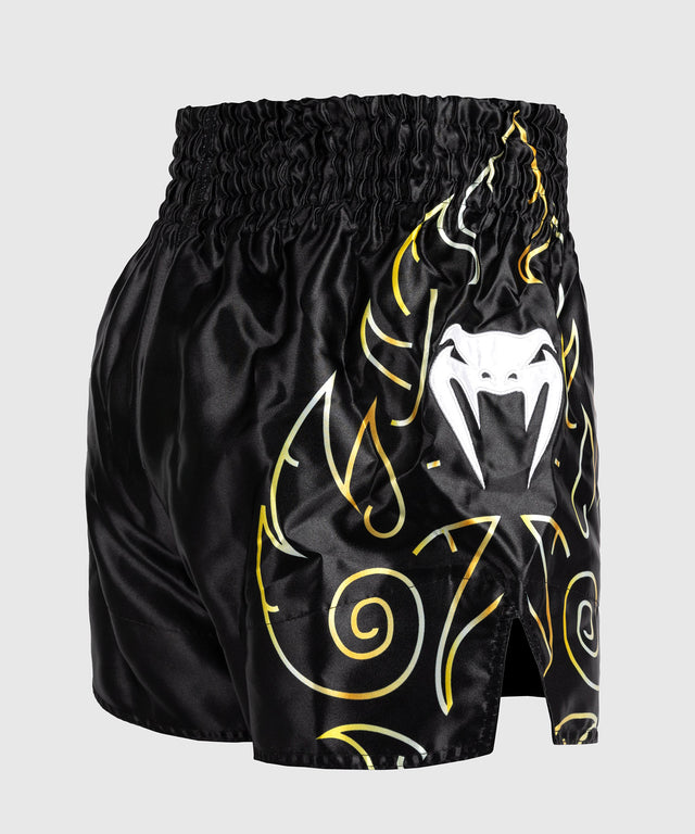 Venum Muay Thai shorts VTC Flames - Sort/Guld
