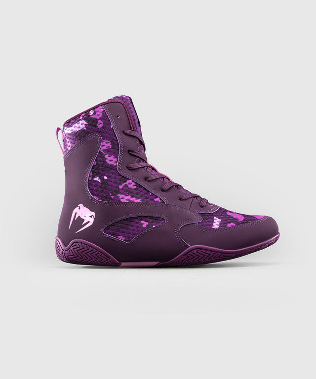 Botas de boxe Venum Iris – Roxo/Camuflagem Rosa