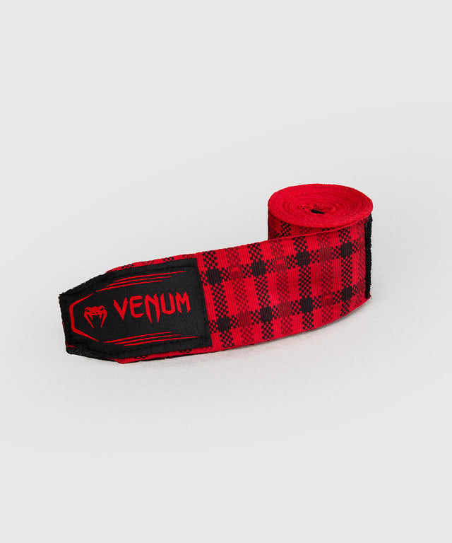 Bende da boxe Venum Tartan – Fury Red