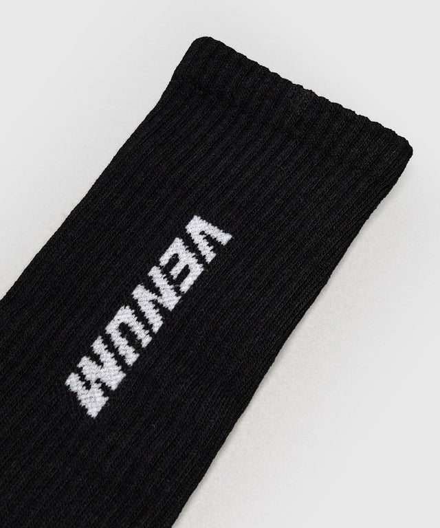 Venum Essential Crew Socks - Black - 3 Pack