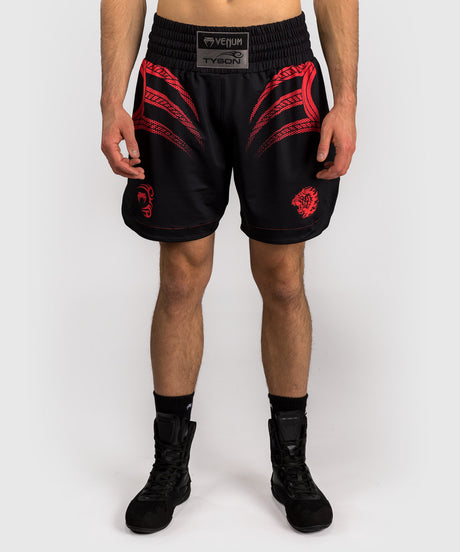 Pantaloni scurți de box Venum x Mike Tyson Tiger – Negru/Roșu