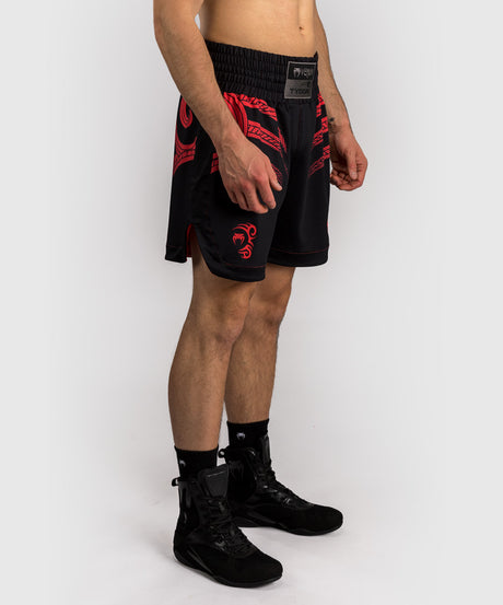 Pantaloni scurți de box Venum x Mike Tyson Tiger – Negru/Roșu