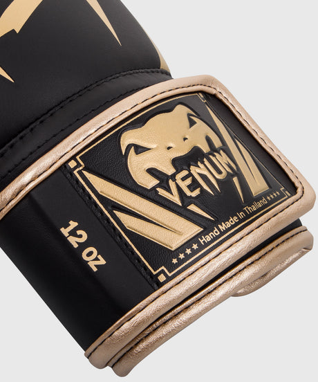 Guantes de boxeo Venum Elite – Negro/Oro