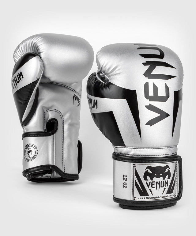 Venum Bokshandschoenen Elite - Zilver/Zwart