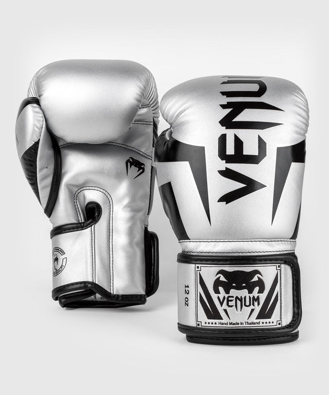 Venum Bokshandschoenen Elite - Zilver/Zwart